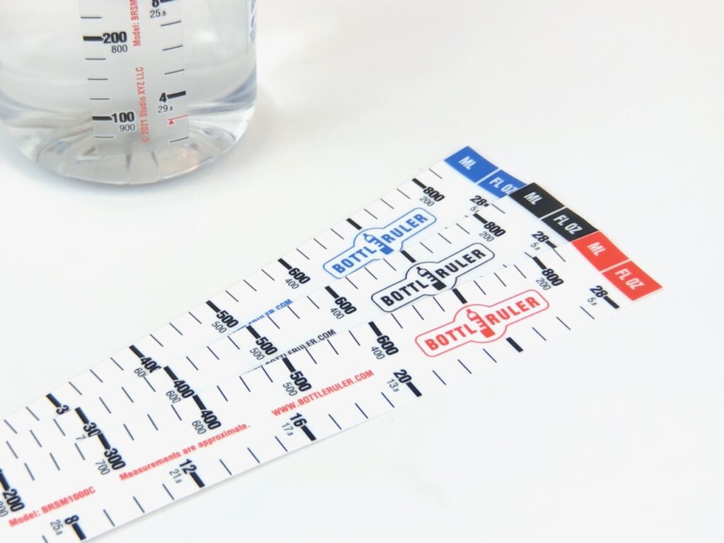 BottleRuler 3Pack (Variety) for One Liter smartwater® Bottles